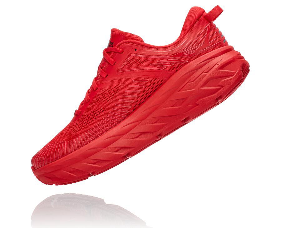 Chaussure Running Hoka One One Bondi 7 Homme - Rouge - ARS-125079